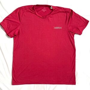 Adidas Bold Red Short Sleeve Tee